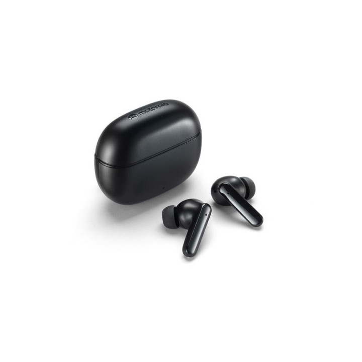 Motorola Moto Buds 125 Auriculares True Wireless - Microfonos Dual ENC - Hasta 17 Horas Autonomia - IPX5 - Color Negro