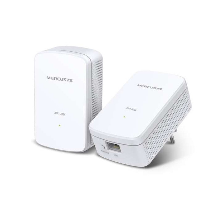 Mercusys MP500 Adaptador Powerline - 1000Mbps - Alcance 300m - Gigabit Ethernet - Pack de 2