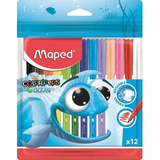 Maped Rotuladores Color´Peps Ocean - Punta Media Bloqueada 2 mm. - Ojival