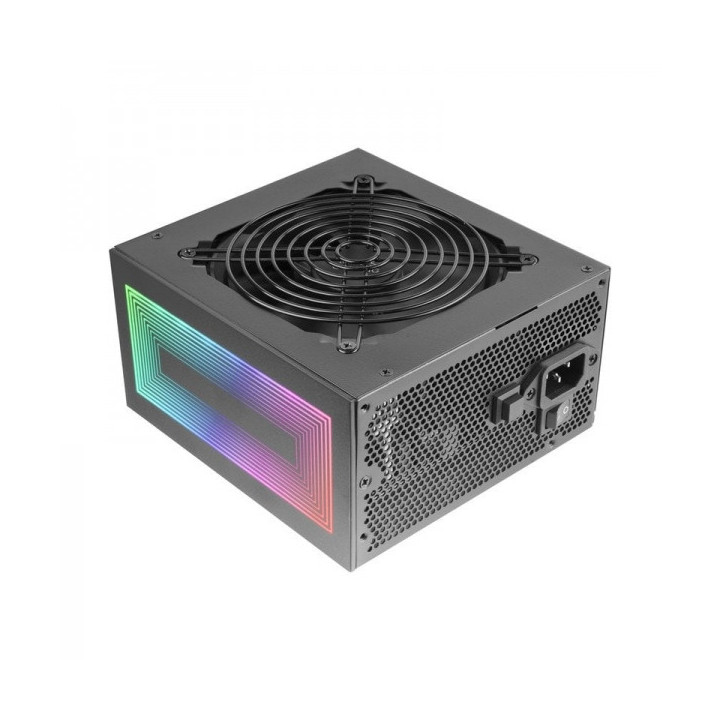 Mars Gaming MPB750S Fuente de Alimentacion ARGB 750W - Eficiencia 80PLUS BRONZE - Iluminacion ARGB Sincronizable - Cables Plano