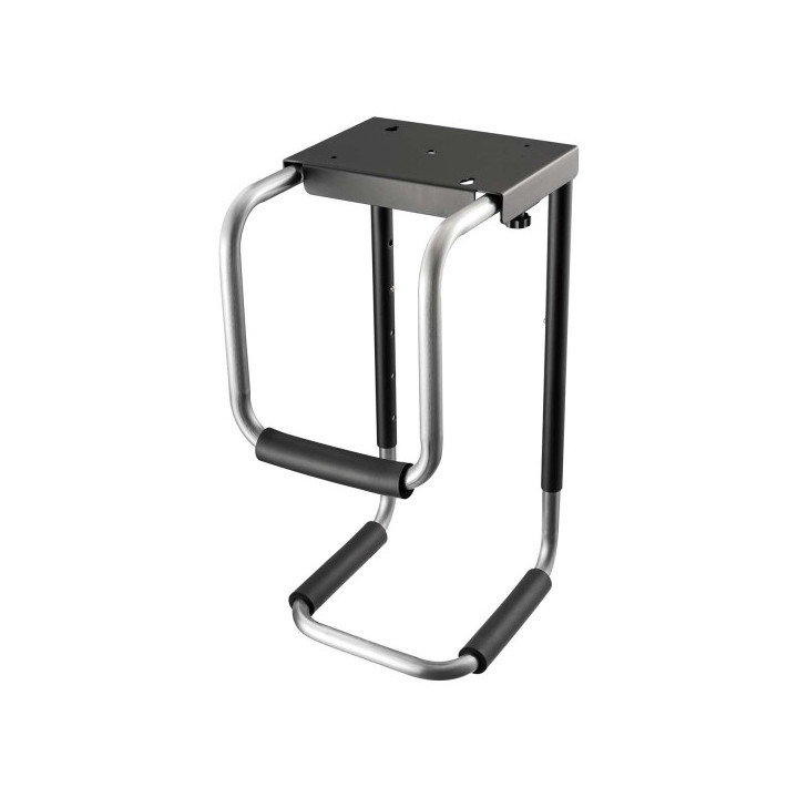 Aisens Soporte Altura Personalizable para CPU por Debajo de Escritorio - Color Negro/Plata