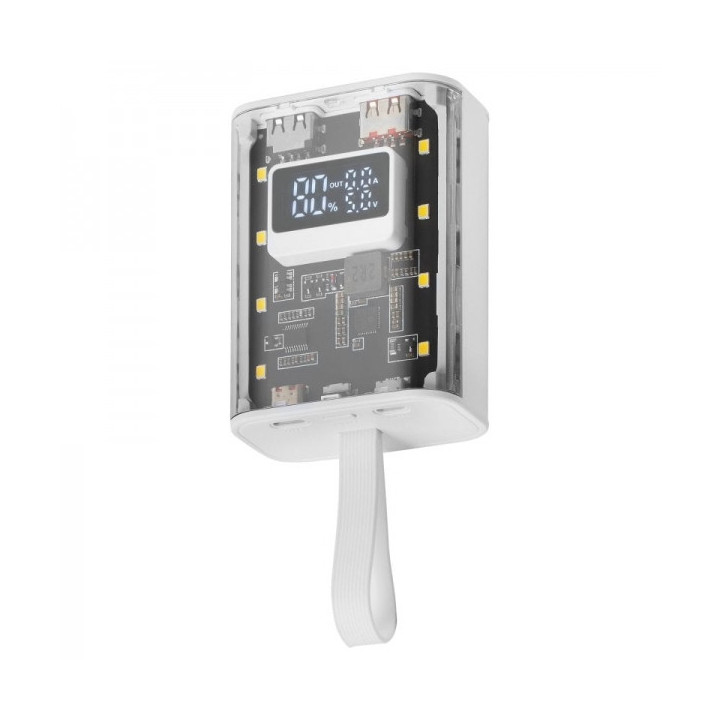 Mars Gaming MPK-10K Power Bank - 10000mAh - Carga Rapida QC3.0 & PD3.0 - Linterna LED - Carga 3 Dispositivos Simultaneamente -