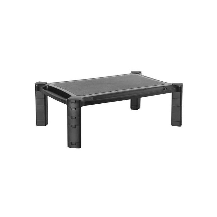 Aisens Soporte Elevador XL para Monitor hasta 32" o Portatil - Regulable en Altura - Compartimento Guardaobjetos - Gestion de C