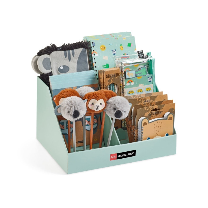 Miquel Rius Savanna Expositor Multiproducto con 29 Piezas Surtidas de Cuadernos