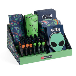 Miquel Rius Alien Expositor Multiproducto con 38 Piezas Surtidas de Cuadernos