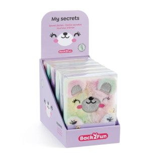 Miquel Rius Back2Fun Expositor con 9 Diarios Secretos Peluches Animales - 3 de cada Modelo Oso