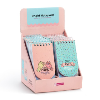 Miquel Rius Back2Fun Expositor con 12 Cuadernos de Notas con Espiral Wire-O - 80 Hojas Lisas de Papel 80 g/m2 - Cubiertas con D