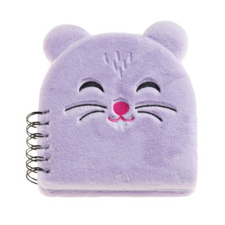 Miquel Rius Back2Fun Cuaderno Peluche Hamster - 160 Hojas Rayadas de Papel 80 g/m2 - Guardas Estampadas y Primera Pagina con Po