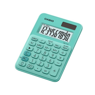 Casio MS-7UC Calculadora de Escritorio 10 Digitos - Tecla Doble Cero - Marcadores de Coma de 3 Digitos - Pulsacion de Teclas Si