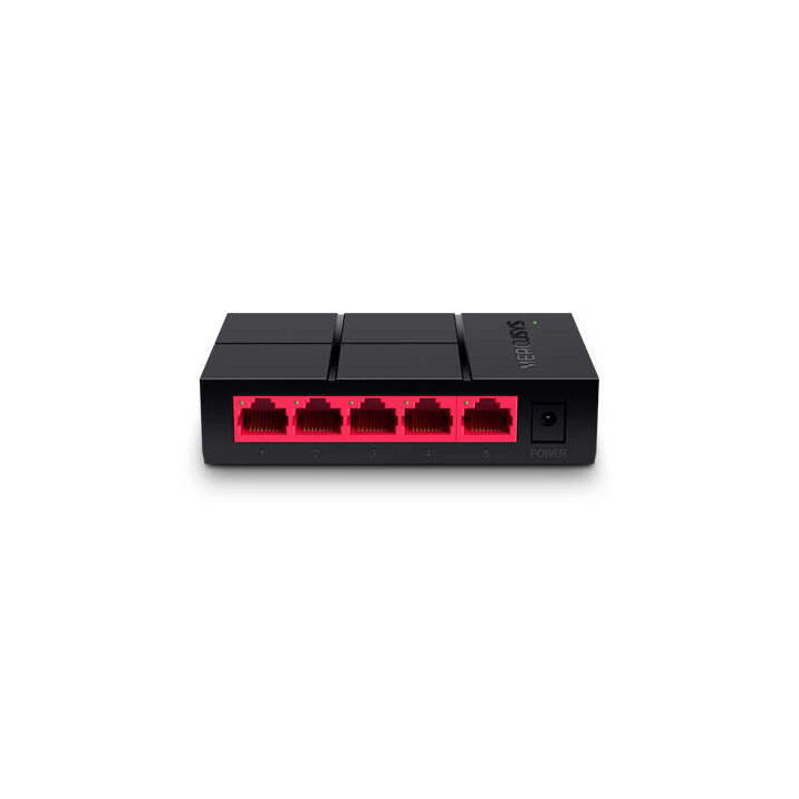 Mercusys Switch 5 Puertos Gigabit RJ45 10/100/1000Mbps - Diseño Compacto - Plug & Play - Tecnologia Verde