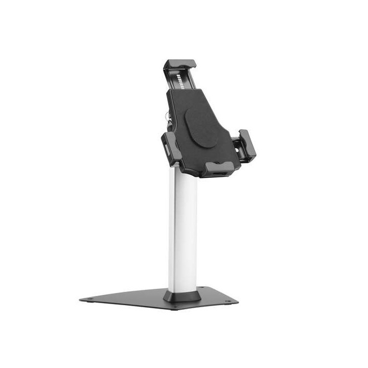 Aisens Soporte Antirobo de Sobremesa Ajustable (1 Pivote) para Tablet - Color Negro