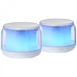 Mars Gaming MS-AURA Altavoces Bluetooth RGB - Sonido Envolvente 15W - DSP Personalizado - Iluminacion RGB 360º - Bluetooth 5.3