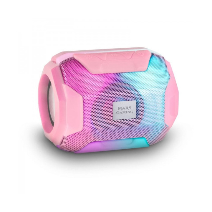 Mars Gaming Altavoz Portatil - Sonido Impactante 10W - Ultra-BASS - Bluetooth 5.0 - 8 Horas de Autonomia - USB y MicroSD - Colo