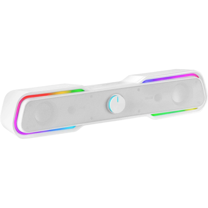 Mars Gaming Barra de Sonido Gaming 10W - Procesador de Sonido DSP - Iluminacion RGB - Conexion Jack + Bluetooth 5.0 - Color Bla