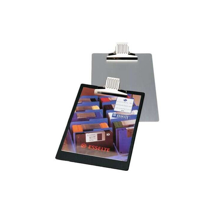 Esselte Carpeta Base de Aluminio con Pinza - Formato A4 - Color Aluminio