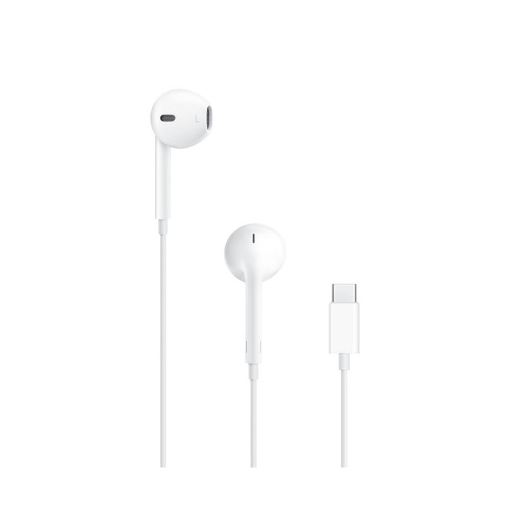 Apple EarPods Auriculares Binaurales USB-C - Microfono Integrado - Control de Volumen - Color Blanco