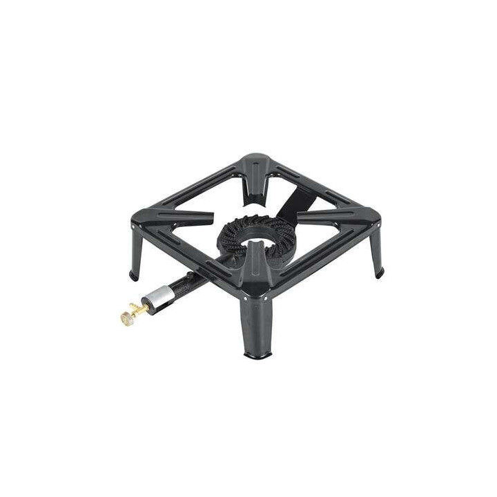 Muvip Cocina de Gas 1 Fuego - Quemador de Hierro Fundido - 7kw de Potencia - Llave de Regulacion de Gas