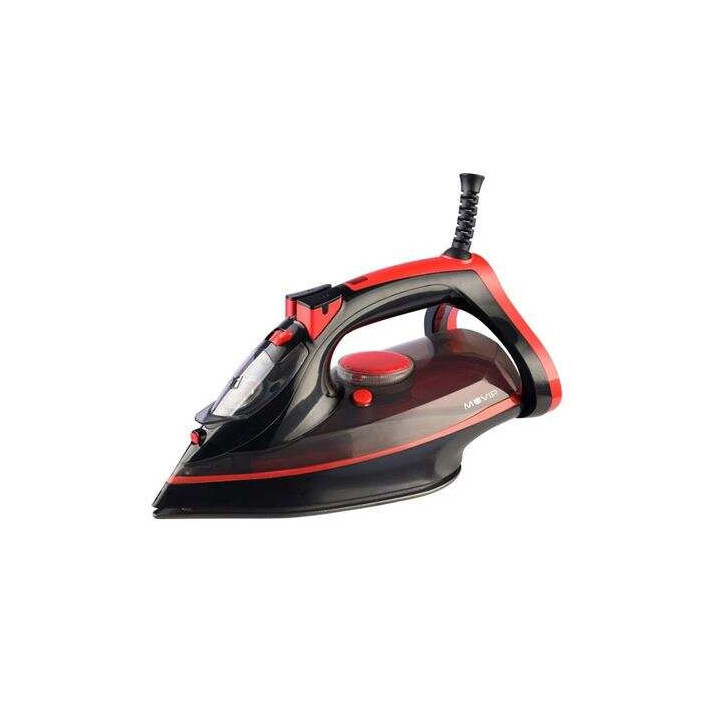 Muvip Plancha de Ropa con Vapor 2400W - Suela de Ceramica - Deposito de 260ml - Control de Temperatura - Antigoteo - Vapor Regu