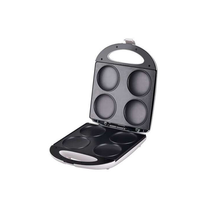 Muvip Arepera 1400W - Capacidad para 4 Arepas de 10cm aprox. - Recubrimiento Antiadherente - Asa Tacto Frio