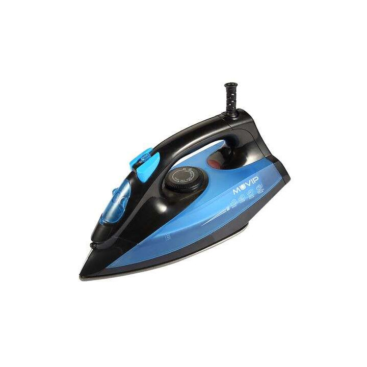 Muvip Plancha de Ropa con Vapor 1600W - Suela de Ceramica - Deposito de 140ml - Control de Temperatura - Cable 1.8m