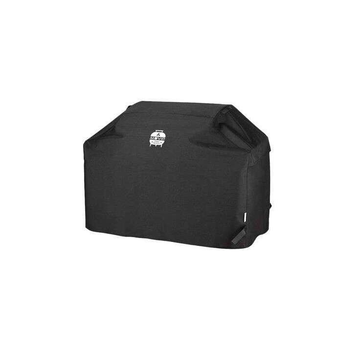 Muvip Funda para Barbacoa MV0456 - Proteccion contra Sol y Lluvia - Material Impermeable - Color Negro