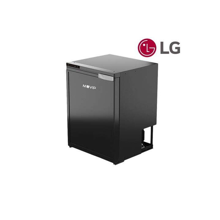 Muvip Nevera Fija con Compresor LG 65L 60W - Conexion 12/24V - Proteccion Bateria del Vehiculo - Luz LED Interior - Temperatura