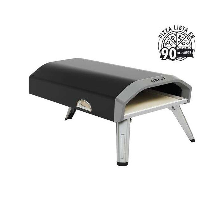 Muvip Horno de Gas Portatil para Pizzas - Color Negro