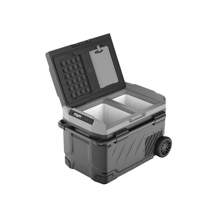 Muvip Nevera de Compresor Portatil con Ruedas 40 Litros 60W Doble Zona - Compresor Silencioso - Color Negro