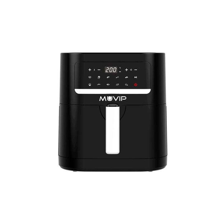 Muvip Freidora Aire Caliente 7 Litros 1800W Pantalla Tactil - 10 Programas de Coccion - Color Negro