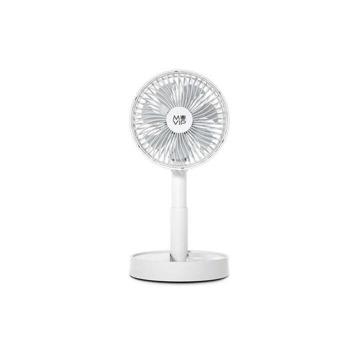 Muvip Ventilador de Sobremesa Portatil Plegable 5W 15cm de Diametro - 4 Velocidades - Angulo Ajustable hasta 90º - Autonomia h