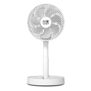 Muvip Ventilador de Sobremesa Portatil Plegable 6.5W 19cm de Diametro - 4 Velocidades - Angulo Ajustable hasta 90º - Autonomia