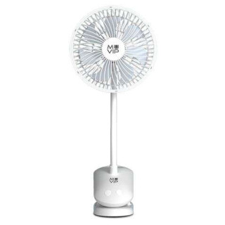 Muvip Ventilador de Pinza Portatil 5W 15cm de Diametro - 4 Velocidades - Angulo Ajustable hasta 360º - Autonomia hasta 9h - Co