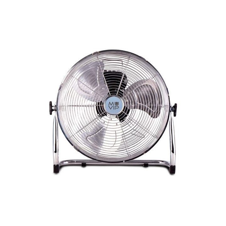 Muvip Ventilador Industrial de Suelo - 55W - 3 Velocidades - Color Plata