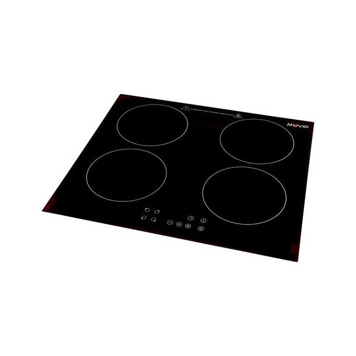 Muvip Cocina de Induccion Doble 7200W - 9 Niveles de Potencia - Apta para Encastrar o Sobremesa - Temporizador