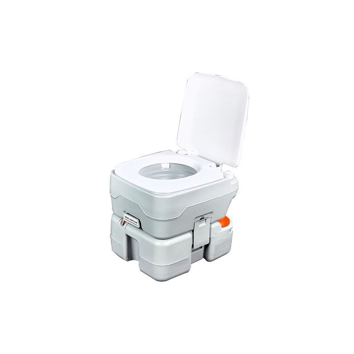 Muvip Inodoro Quimico Portatil 15 Litros con Nivel - Color Blanco