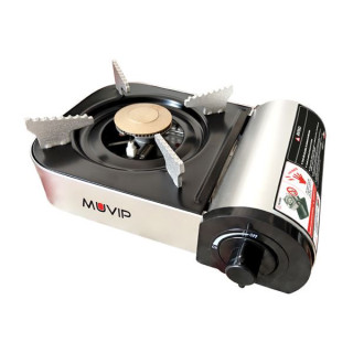 Muvip Serie Small Cocina de Gas Portatil 1 Fuego  - Encendido Automatico - Quemador de Aluminio y Cobre - Valvula Doble Sellado
