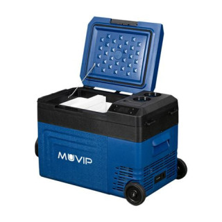 Muvip Nevera Compresor Portatil Blue 22 Litros - Temperatura entre -20º/+20º - 60W - Doble Zona - Asas de Transporte y Tirado