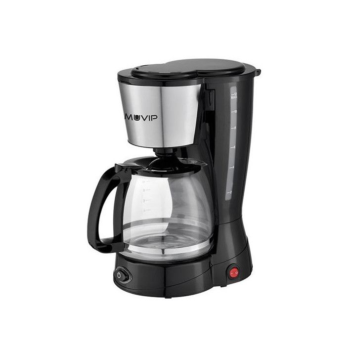 Muvip Cafetera de Goteo - Eléctrica - 800W - Funcion antigoteo - Filtro Permanente Abatible - Indicador Nivel de Agua - Conten