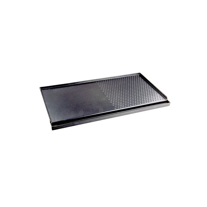Muvip Plancha De Asar para Cocina Portatil - Zona Recoge Grasa - Bordes Antisalpicaduras - Revestimiento Antiadherente - Ideal
