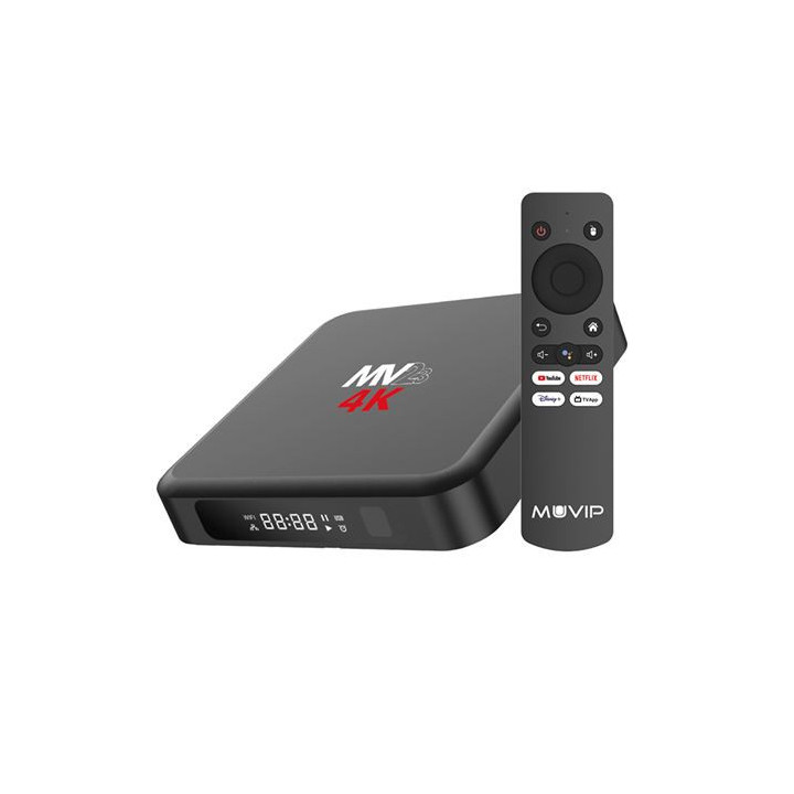 Muvip MV23 Mini PC Smart TV 4K 5G - Android 14 - Quad Core - 4GB RAM - 32GB - Color Negro