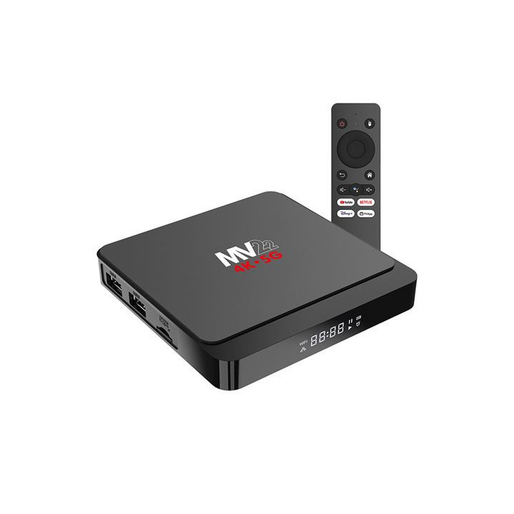 Muvip MV22 Mini PC Smart TV 4K 5G - Android 14 - Quad Core - 2GB RAM - 16GB - Color Negro