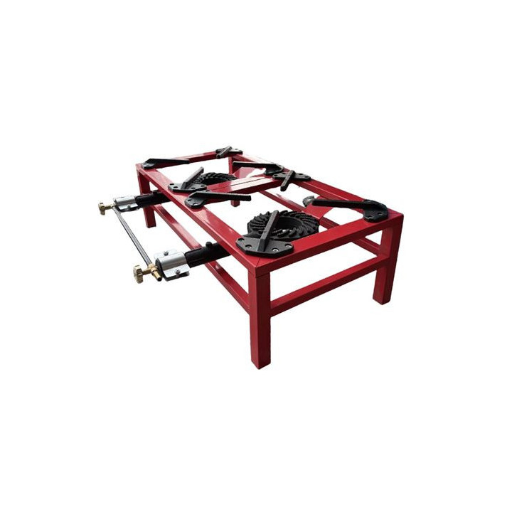 Muvip MV0629 Hornillo a Gas Portatil Reforzado - Quemador de Hierro Fundido - Potencia 15kW - Llave de Regulacion de Gas - Comp