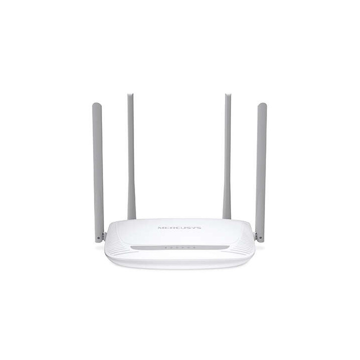 Mercusys Router Inalambrico N 300Mbps - 4 Puertos 10/100Mbps - 4 Antenas 5dBi - Tecnologia 2x2 MIMO - Hasta 500m2 cobertura WiF