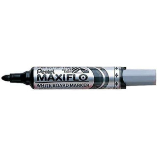 Pentel Maxiflo Rotulador para Pizarra Blanca - Regulacion del Flujo de Tinta - Punta Redonda - Ancho de Linea 2