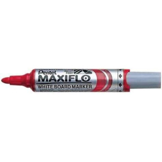 Pentel Maxiflo Rotulador para Pizarra Blanca - Regulacion del Flujo de Tinta - Punta Redonda - Ancho de Linea 2