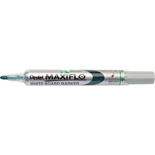 Pentel Maxiflo Rotulador para Pizarra Blanca - Punta de Bala - Ancho de Linea 2mm - Regulacion del Flujo de Tinta - 50% de Mate
