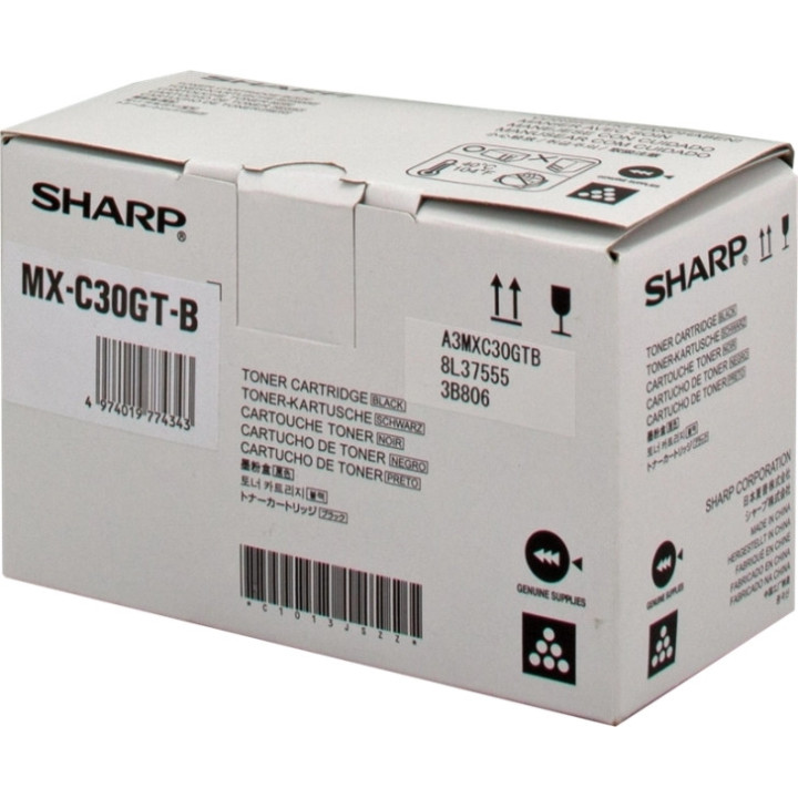 Sharp MXC30 Negro Cartucho de Toner Original - MX-C30GTB
