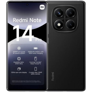 Xiaomi Redmi Note 14 PRO Smartphone Pantalla AMOLED 6.67" - 8GB - 256GB - Camara Principal 200MP - Bateria 5500mAh - HyperCharg