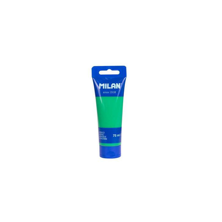 Milan Tubo de Pintura Acrilica 75ml - Pigmentos de Alta Calidad - Mezclable - Color Verde