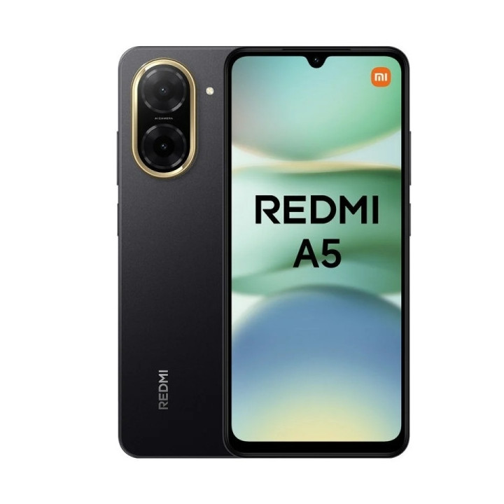 Xiaomi Redmi A5 Smartphone Pantalla 6.88" - 3GB - 64GB - Camara Principal 32MP - Bateria 5200mAh - Color Negro